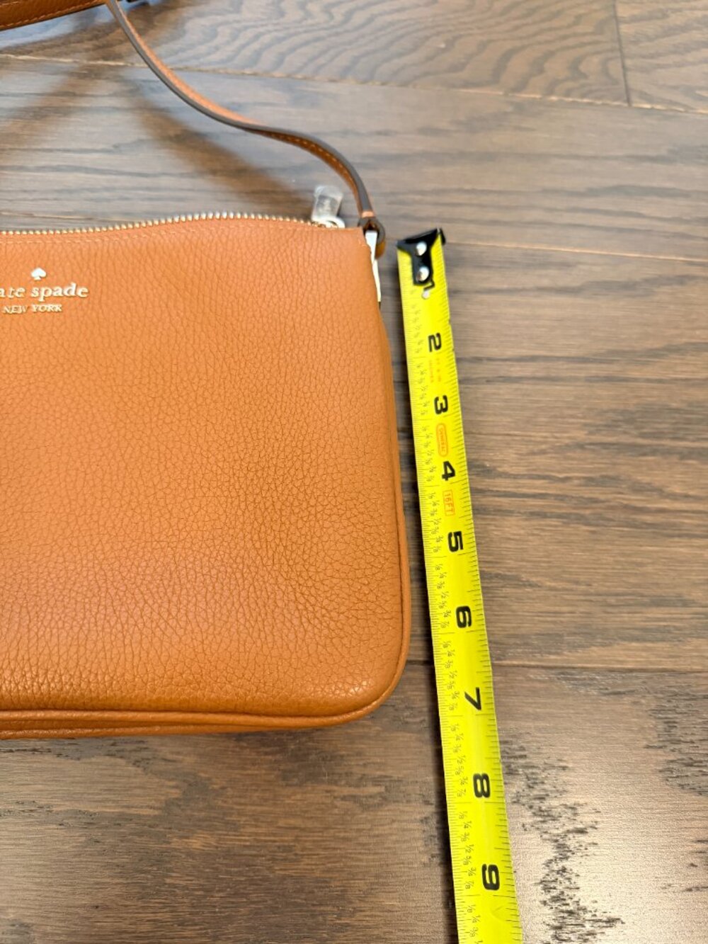 Kate Spade New York Leila Triple Gusset Crossbody, Warm Gingerbread NWT - Picture 8 of 9